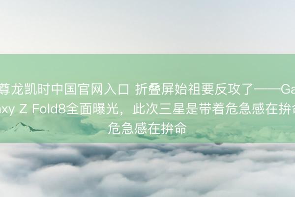 尊龙凯时中国官网入口 折叠屏始祖要反攻了——Galaxy Z Fold8全面曝光，此次三星是带着危急感在拚命