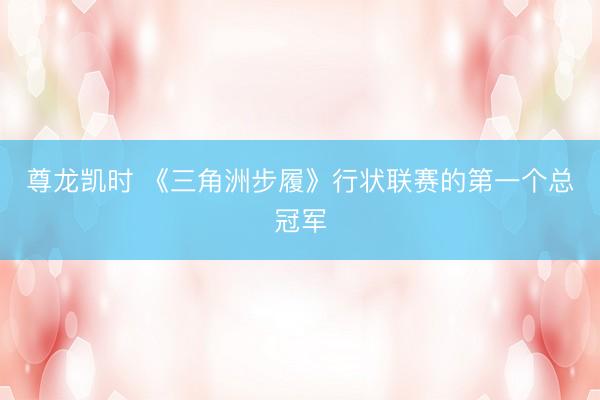 尊龙凯时 《三角洲步履》行状联赛的第一个总冠军