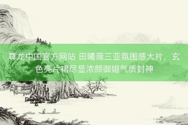 尊龙中国官方网站 田曦薇三亚氛围感大片，玄色亮片裙尽显浓颜御姐气质封神